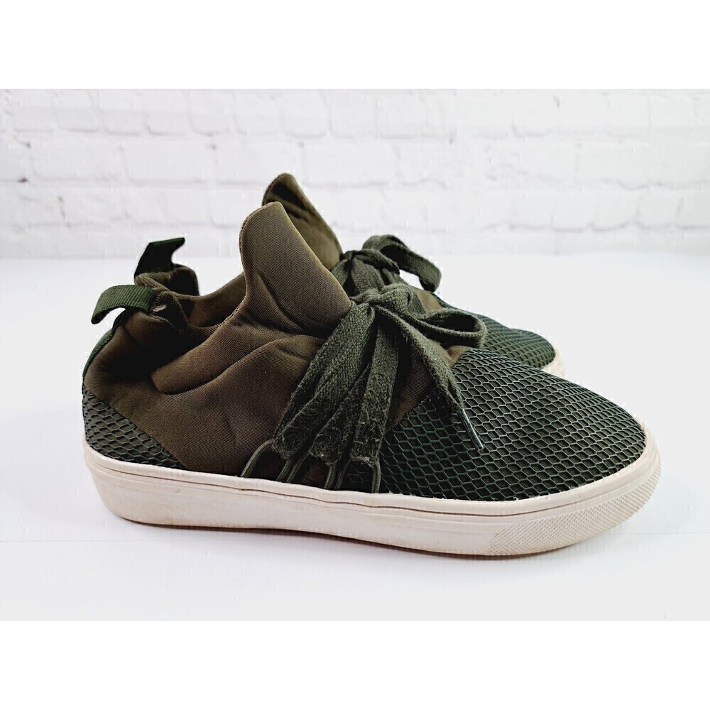 STEVE Madden Women's Olive Green Lancer Sneakers 5M